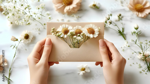 Flowers Envelope Holds Deli...