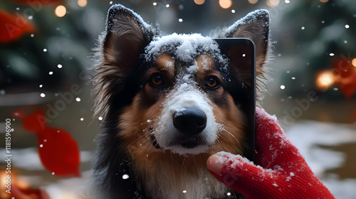 Dog Enjoys Winter Wonderlan...
