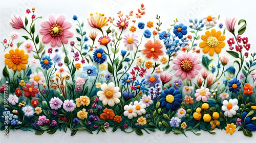Colorful Flowers Bloom Beau...