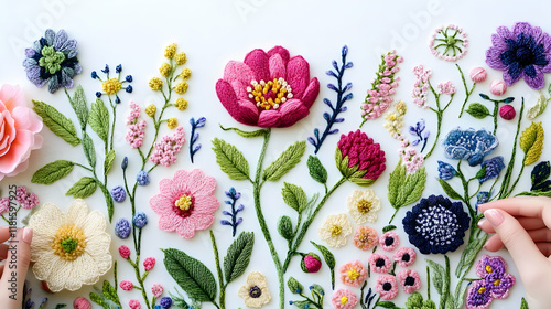 Embroidery Flowers Bloom wi...