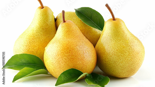 Ripe Pears Shine with Fresh...