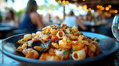 Seafood Pasta Sizzles with ...