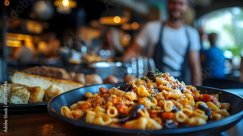 Pasta Dish with Vegetables ...