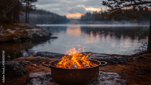 Campfire Burns Brightly by ...