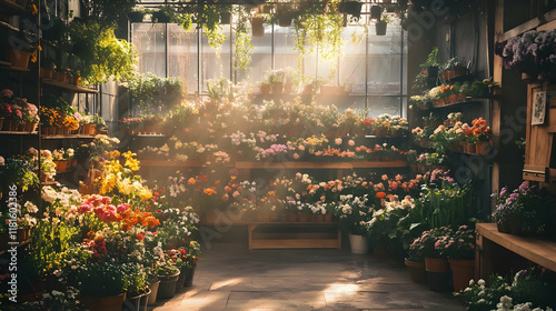 Flowers Bloom in Greenhouse...