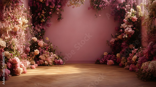 Pink Flowers Decorate Room ...