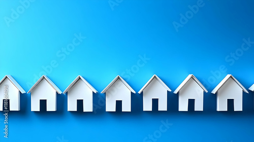 White Houses Form a Row on ...