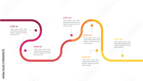 Roadmap timeline infographic design template