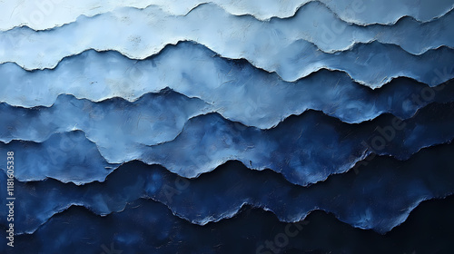 Wallpaper Mural Gradient of blue tones with a minimalist aesthetic Torontodigital.ca