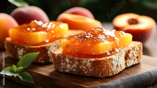 Peach Jam on Toast: A Sweet...