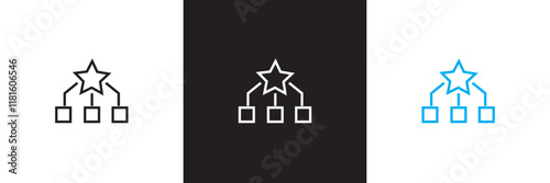 Best practices icon set. isolated on white and black background. vector illustration. EPS 10