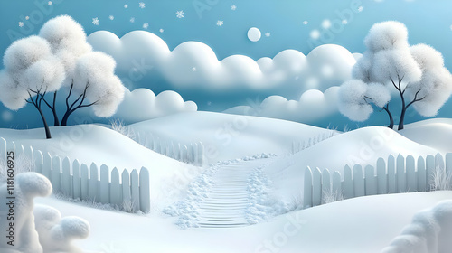 Winter Wonderland Snow Scen...