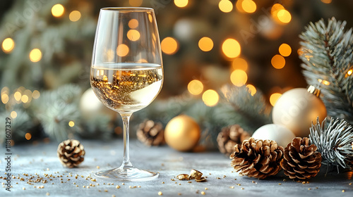 Sparkling Wine Glass Shines...