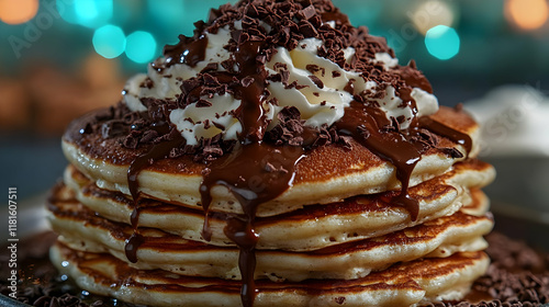 Fluffy Pancakes Drenched in...