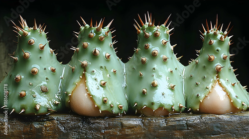 Cactus Spines Grow on Wet W...