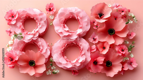 Pink Flowers Bloom Beautifu...