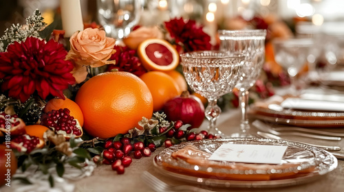 Elegant Table Setting Decor...