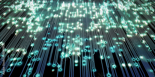Flowing Streams of Light: A Visualization of Digital Connectivity and Motion