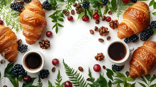 Coffee, Croissants, Berries...