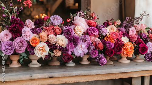 Colorful Flowers Decorate T...