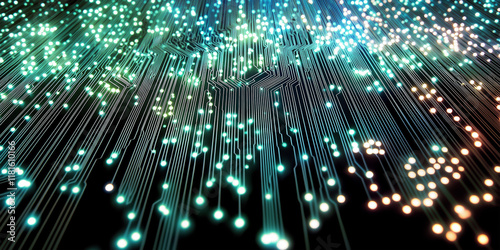 Flowing Streams of Light: A Visualization of Digital Connectivity and Motion