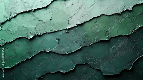 Gradient of green tones with a minimalist aesthetic