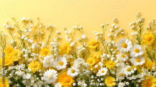 Yellow and White Flowers Bl...