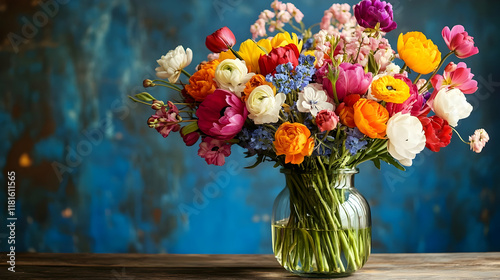 Colorful Flower Bouquet Shi...