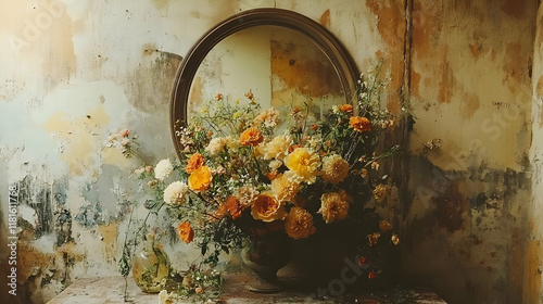 Flowers Adorn a Rustic Room...