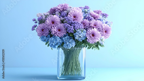 Purple and Blue Flowers Blo...