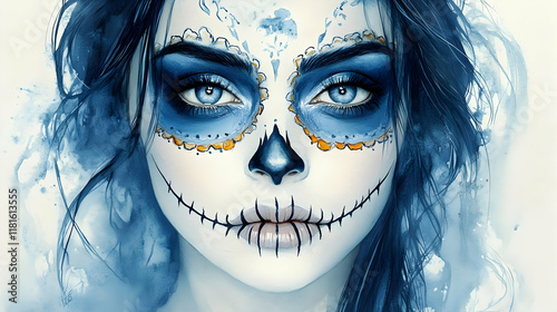 Blue Skull Makeup Artistry ...