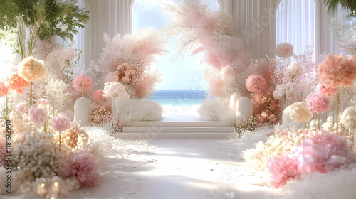 Floral Arch Wedding Decor C...