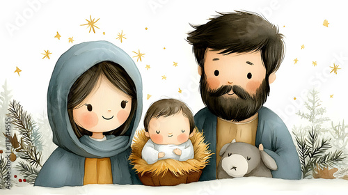 Family Gathers Around Newbo...