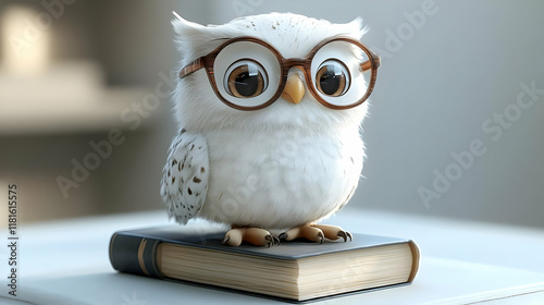 Wise Owl Studies Hard: Bird...