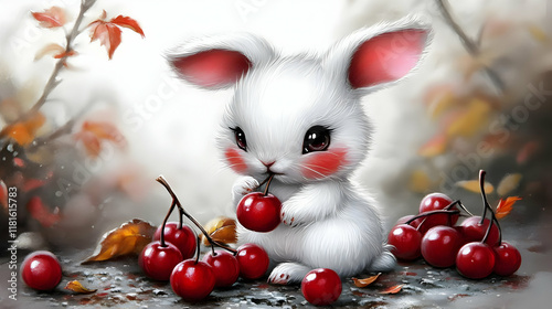 White Rabbit Eats Cherries ...