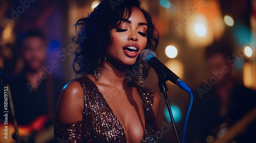 Singer Performs Live Music ...