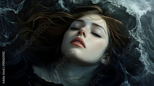 Woman Submerged in Water, E...
