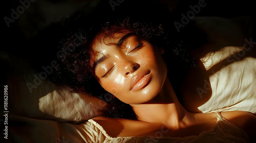 Woman Sleeps Peacefully in ...