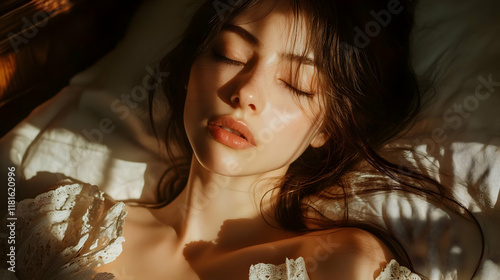 Woman Sleeps Peacefully in ...