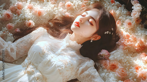 Woman Sleeps Peacefully Amo...