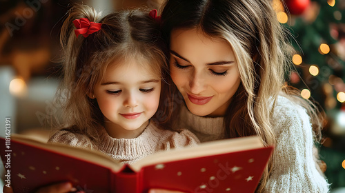 Mother and Daughter Reading...