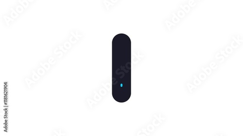 Scroll down Animation with white background 4k animated