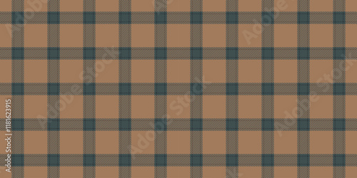 Japanese plaid textile check, diagonal seamless fabric vector. Handsome background pattern texture tartan in pastel and orange colors.