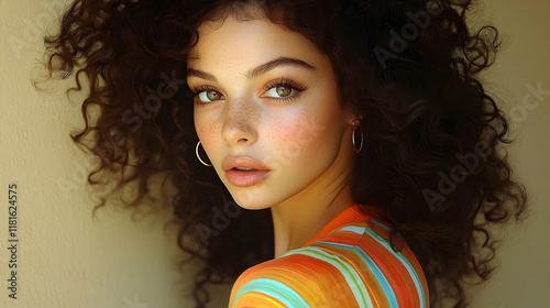 Curly Hair Styles with Frec...