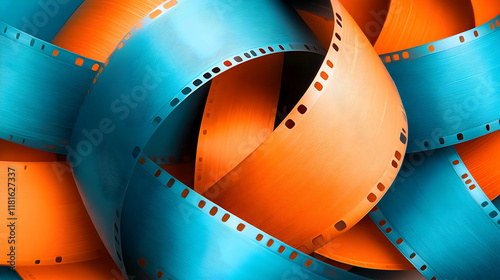Film Strip Creates Colorful...