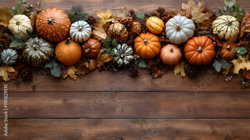 Autumn Pumpkins, Gourds, an...