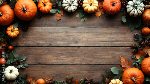 Autumn Leaves & Pumpkins De...