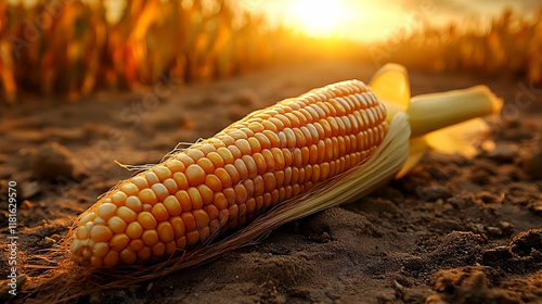 Ripe Corn Lies on Fertile S...