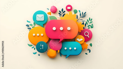 Communication Icons Connect...