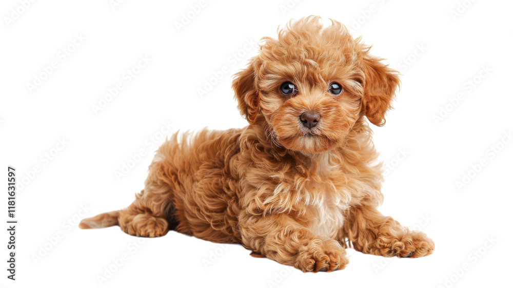 Adorable Sitting Puppy Dog Isolated on White Background Ready for Use in Pet-Related Projects Adorable Sitting Puppy Dog Isolated on White Background Ready for Use in Pet-Related Projects
